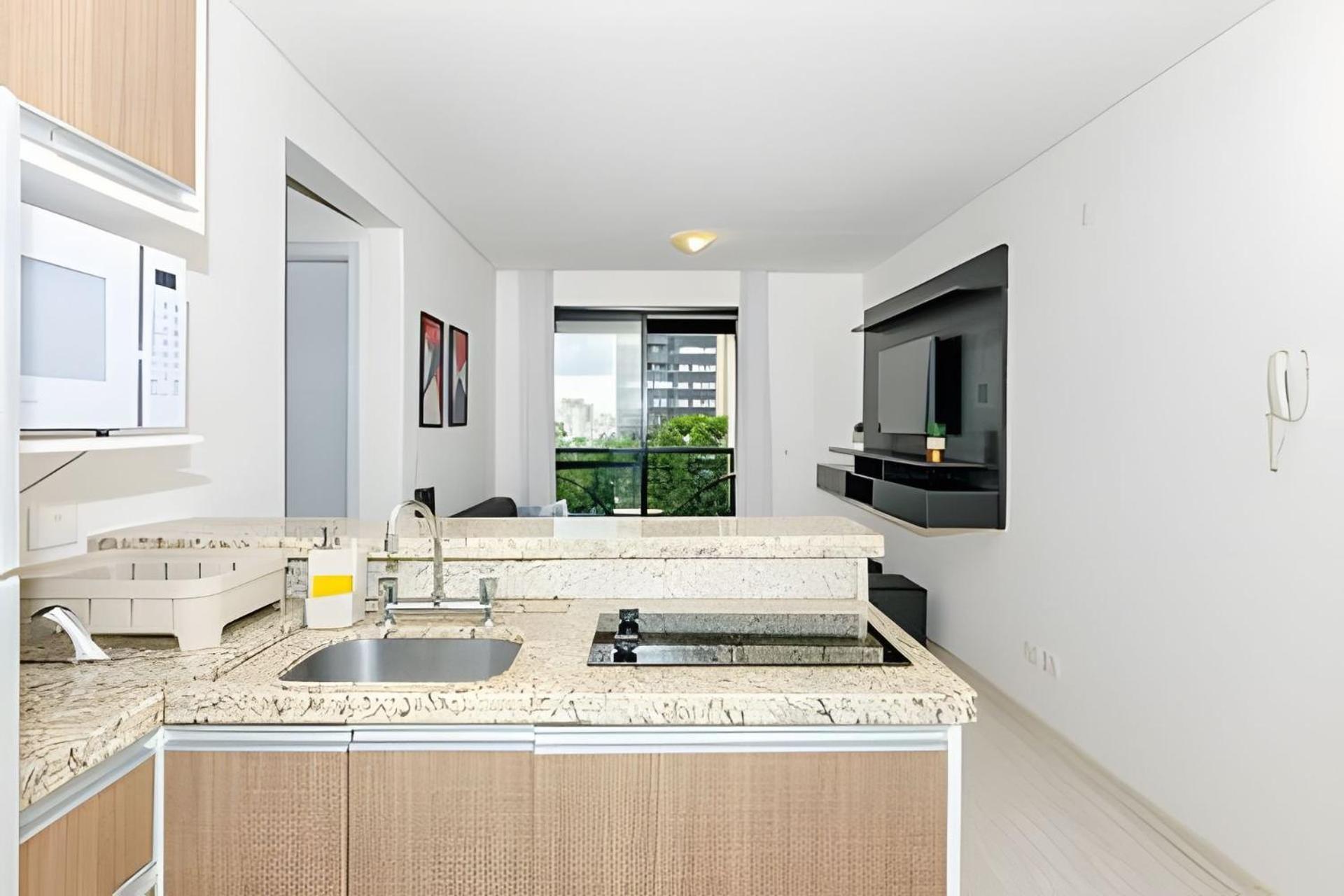Dois Quartos, Lindo, Garagem, Condominio Clube Sky By Urooms Curitiba Bagian luar foto