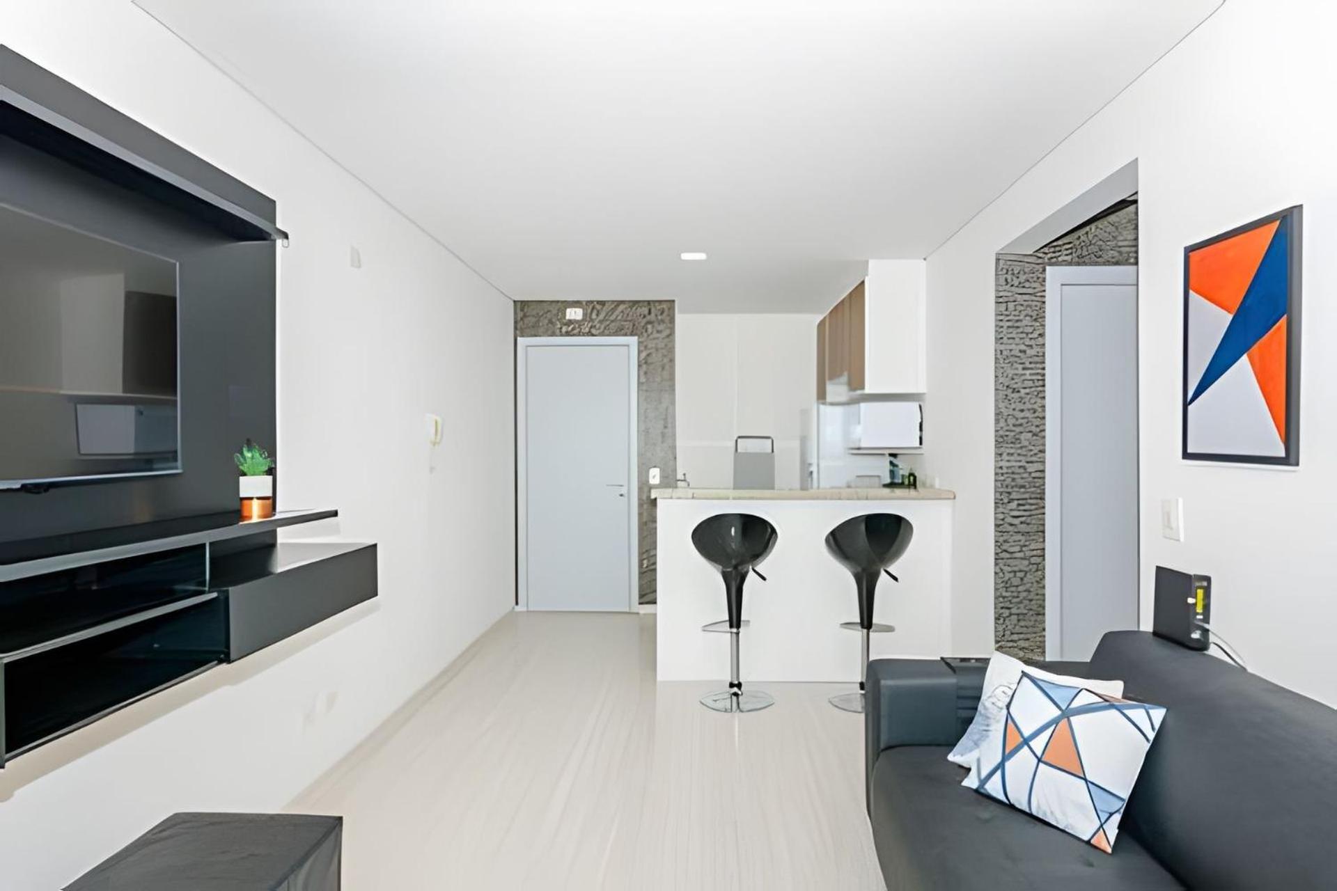 Dois Quartos, Lindo, Garagem, Condominio Clube Sky By Urooms Curitiba Bagian luar foto